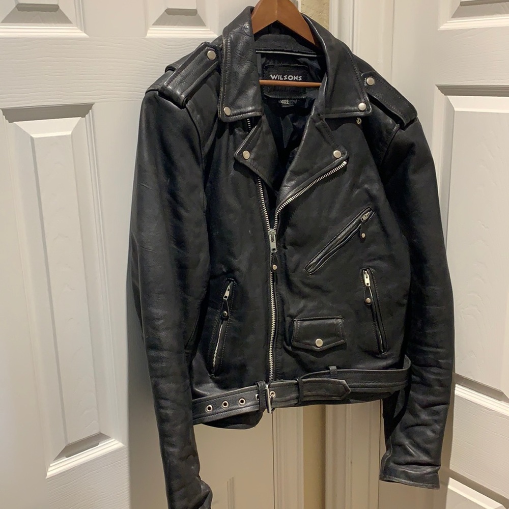 Wilson leather jacket men’s large tall
